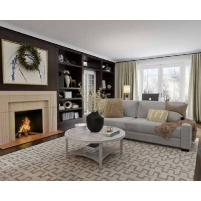 Amenajarea livingului cu semineu decorativ: 13 idei de efect