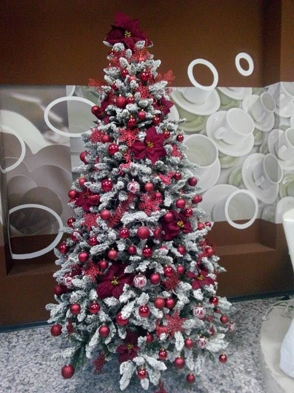 Brad artificial Flock Tree Deluxe 240 cm