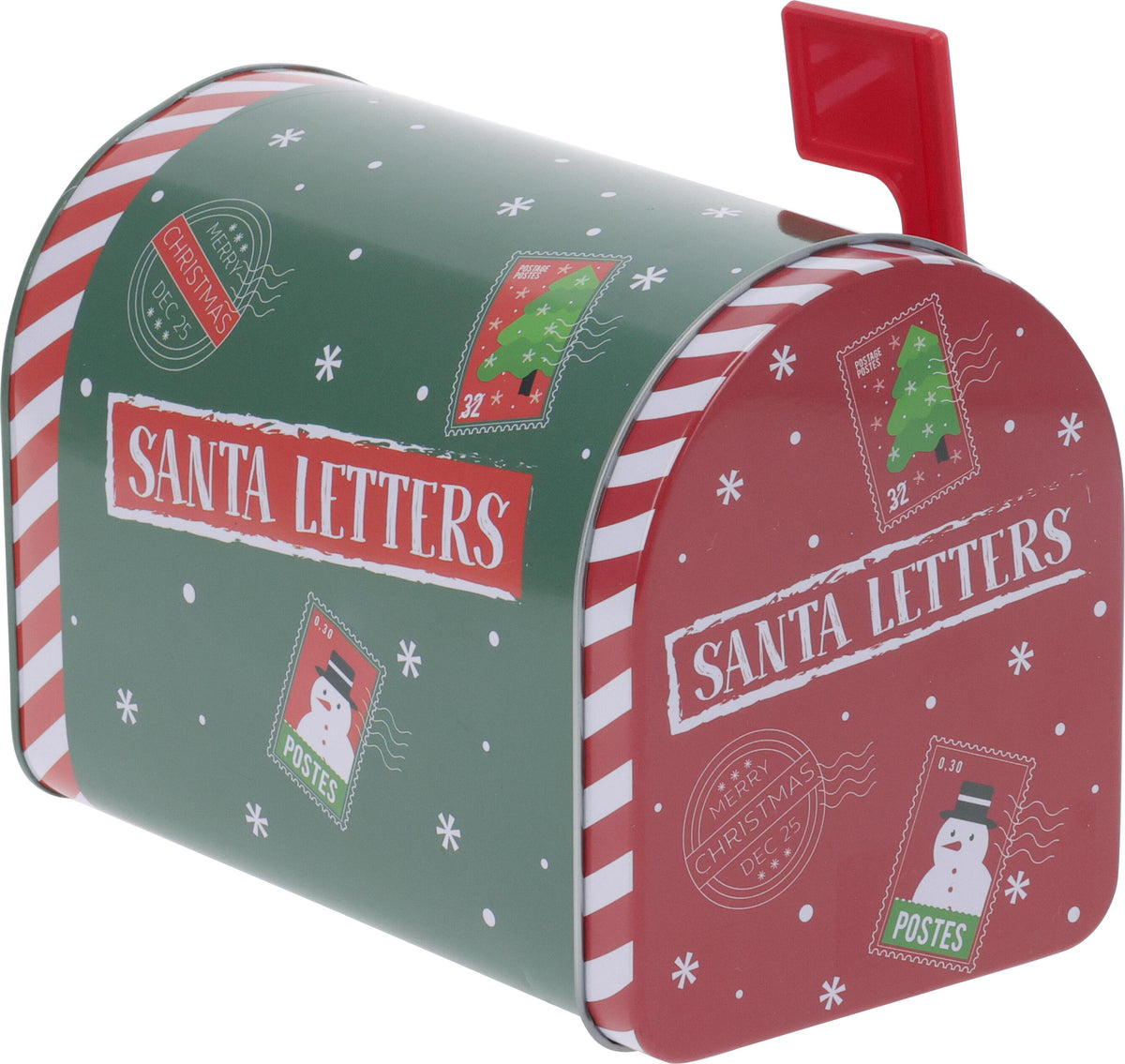 Decoratiune Craciun set 4 cutii depozitare 2 cutii mari/2 cutii mici