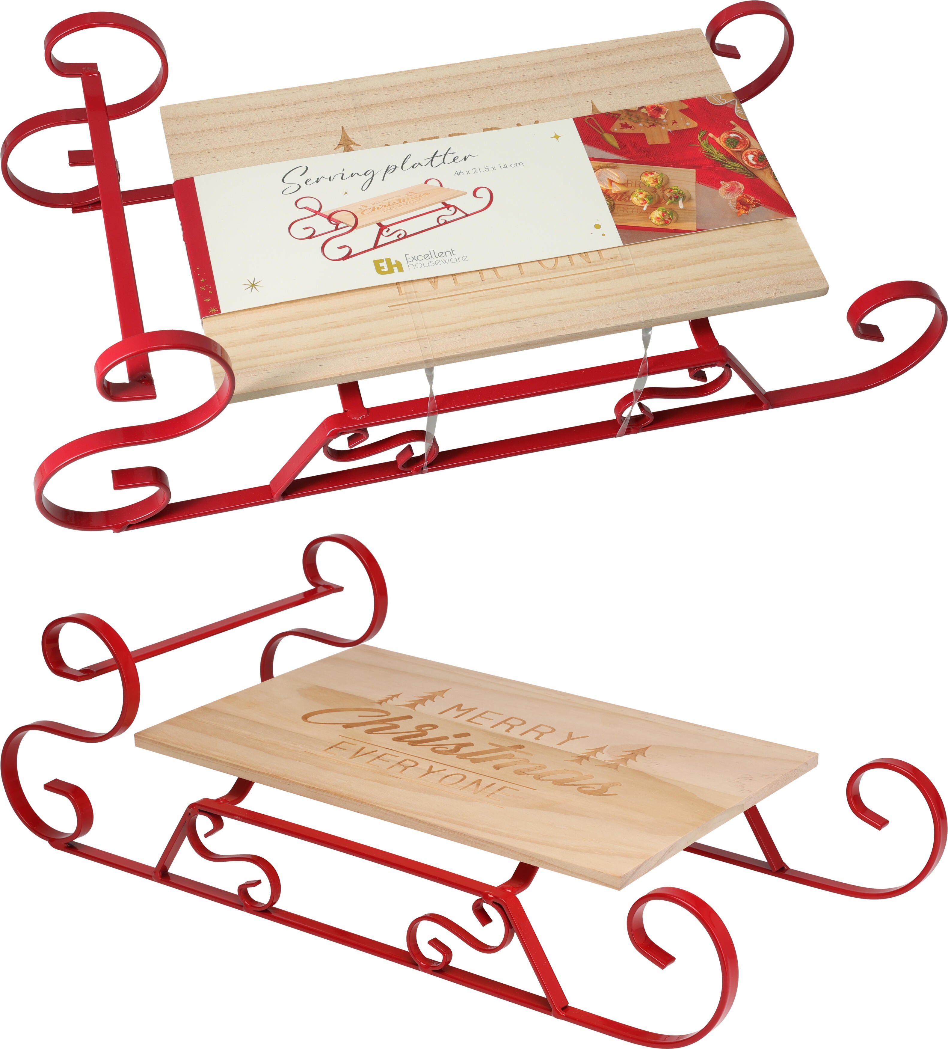 Platou sanie pin 46 cm