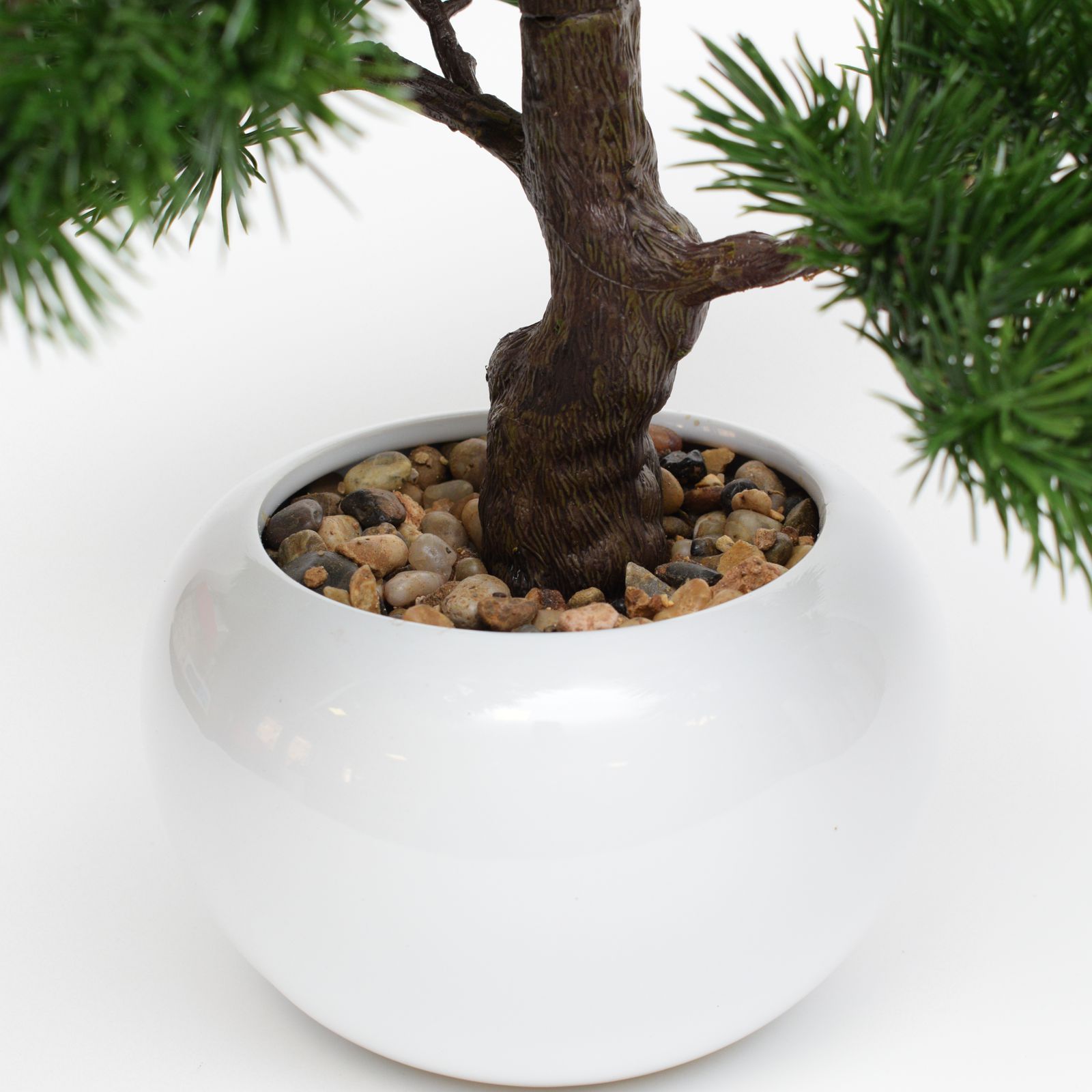 Bonsai artificial pin in vas ceramic 38 cm, aspect foarte real