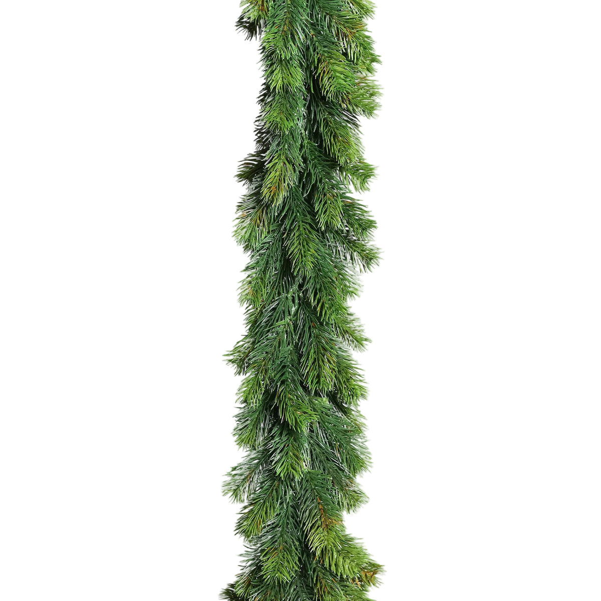 Ghirlanda de brad artificiala verde cu ramuri dese pentru decor de Craciun
