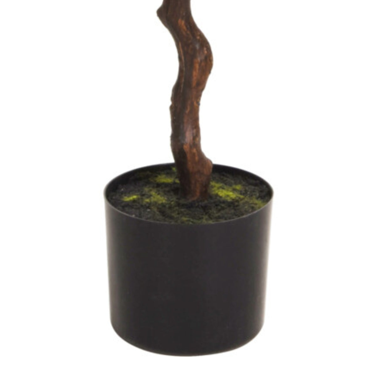 Planta decorativa artificiala maslin in ghiveci negru, 120 cm