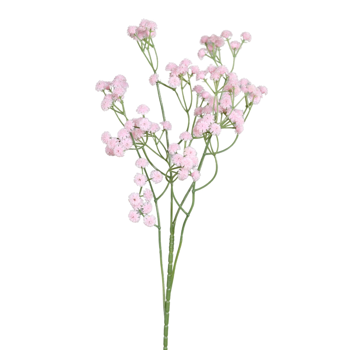 Crenguta de Gypsophila artificiala de culoare roz cu lungimea de saizeci si trei centimetri pentru aranjamente florale