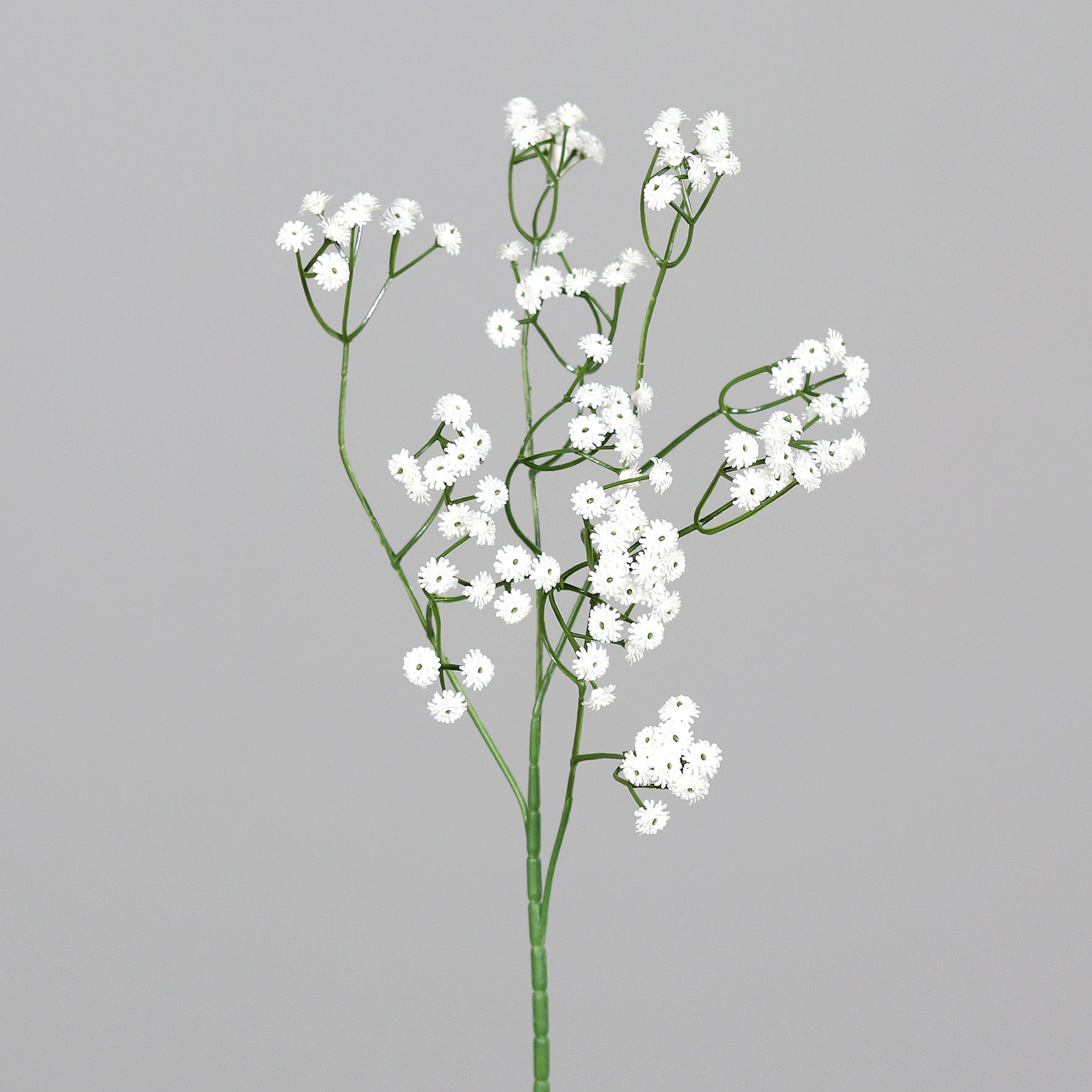 Crenguta de Gypsophila artificiala, culoare alba, 63 cm