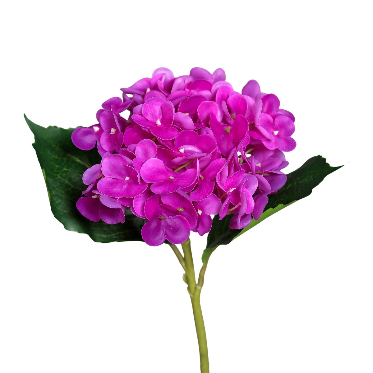 Hortensie artificiala la fir, roz inchis, 45 cm