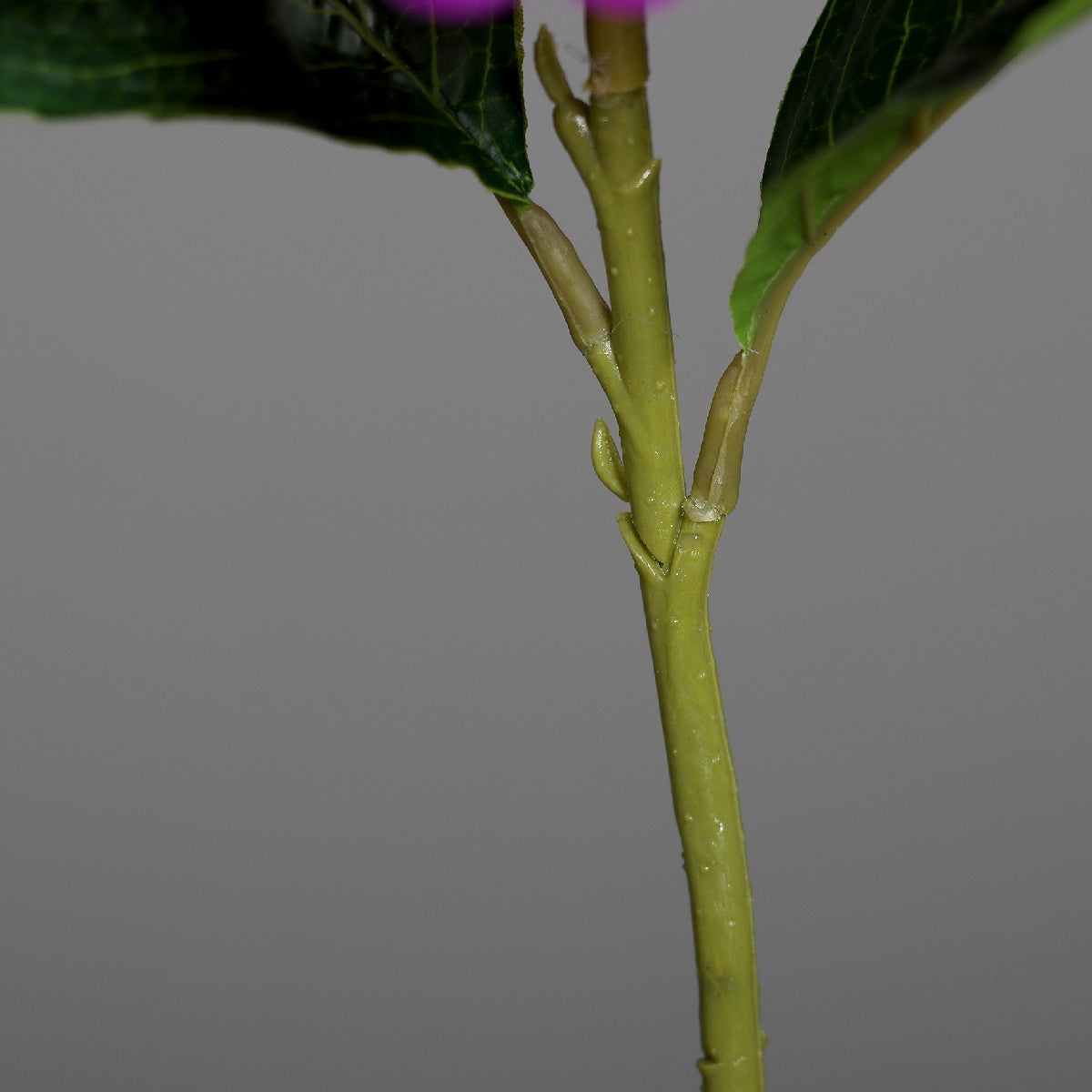 Hortensie artificiala la fir, roz inchis, 45 cm