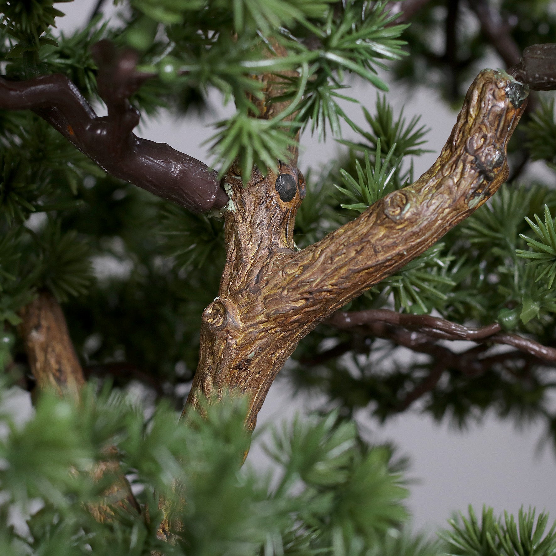 Bonsai artificial in ghiveci negru plastic, 83 cm
