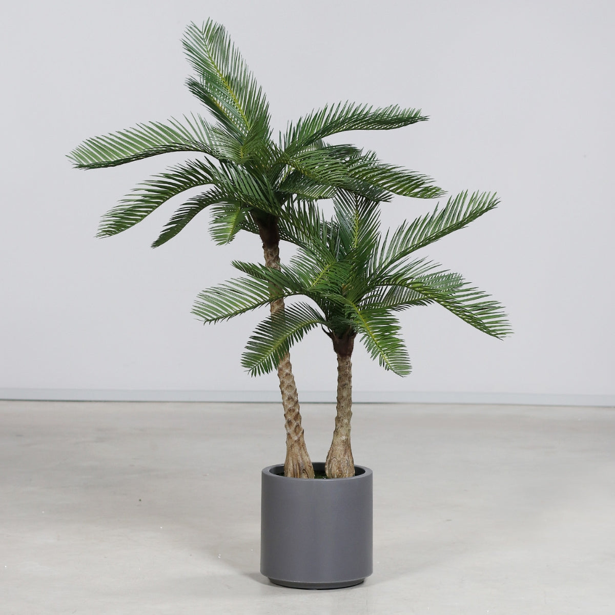 Planta decorativa artificiala Palmier Cycas in ghiveci, 110 cm