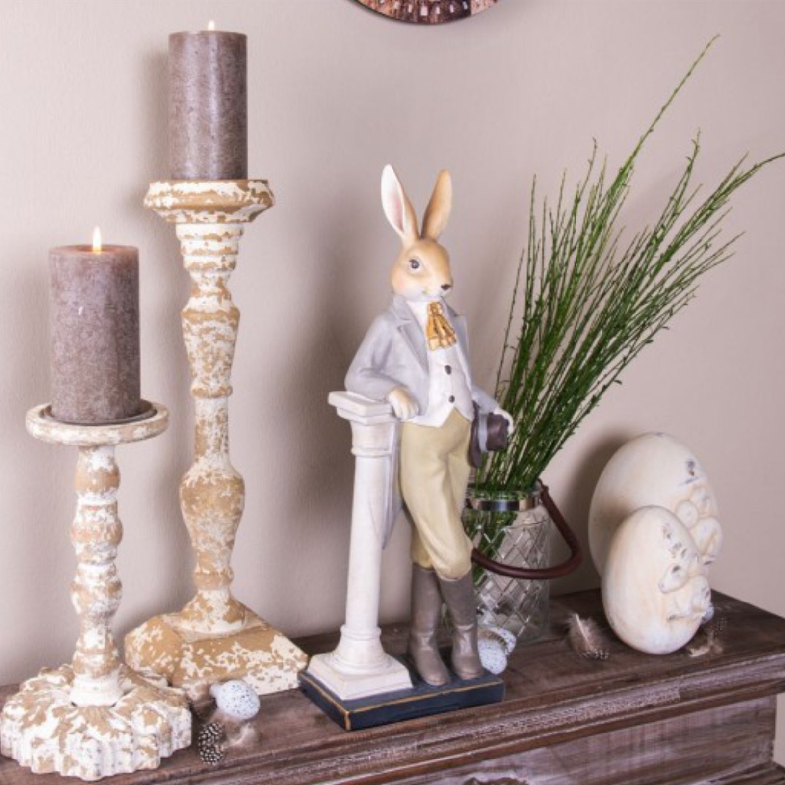 Figurina Iepuras Paste elegant 17x9x46 cm