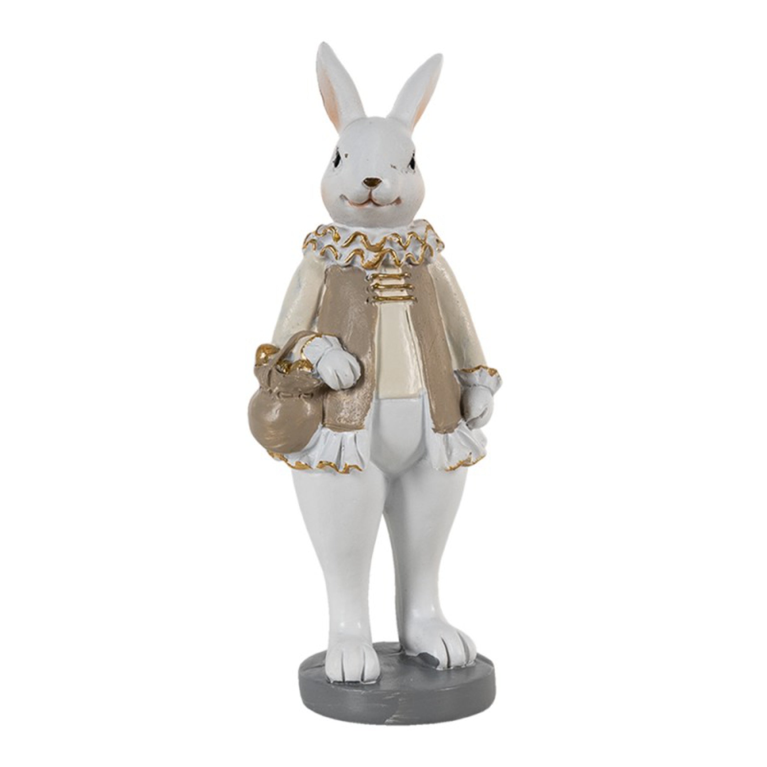 Figurina decorativa de Paste reprezentand o fetita iepuras eleganta pentru decorul casei