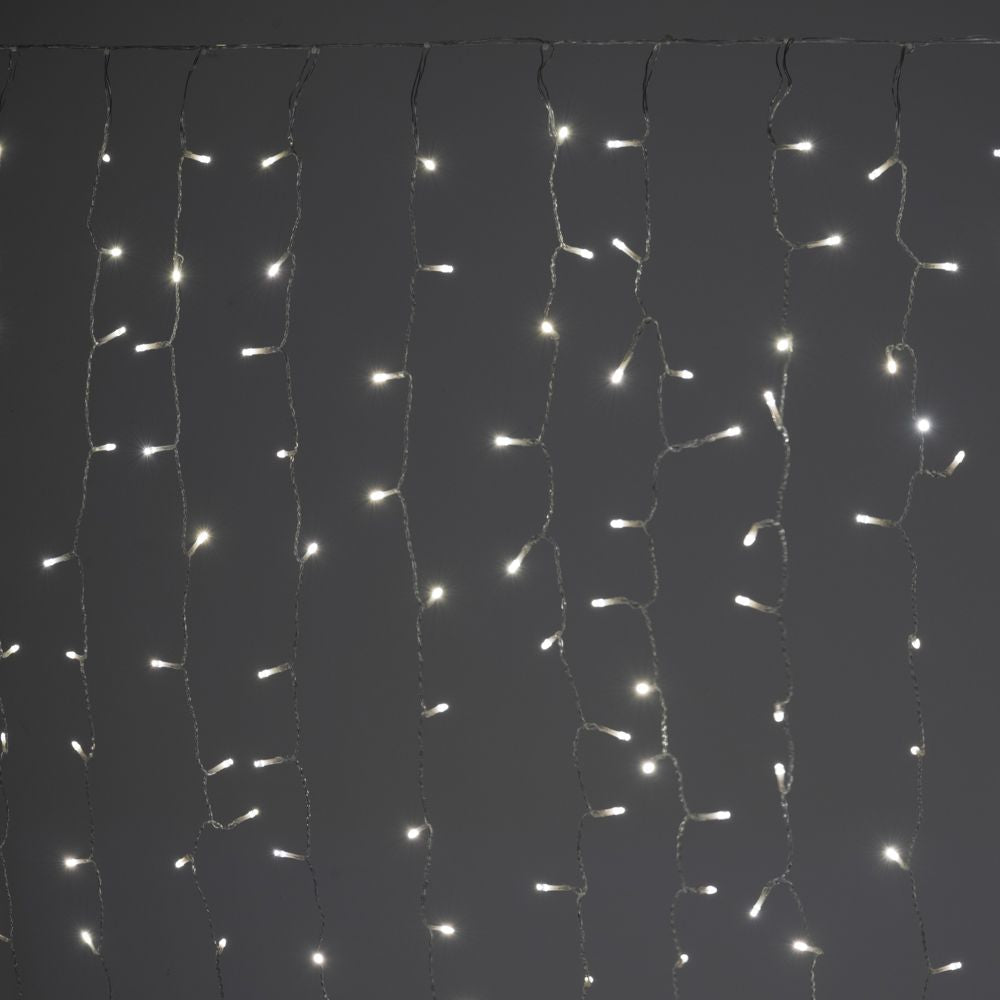 Instalatie luminoasa tip perdea cu 900 leduri, outdoor, 3 x 3 m