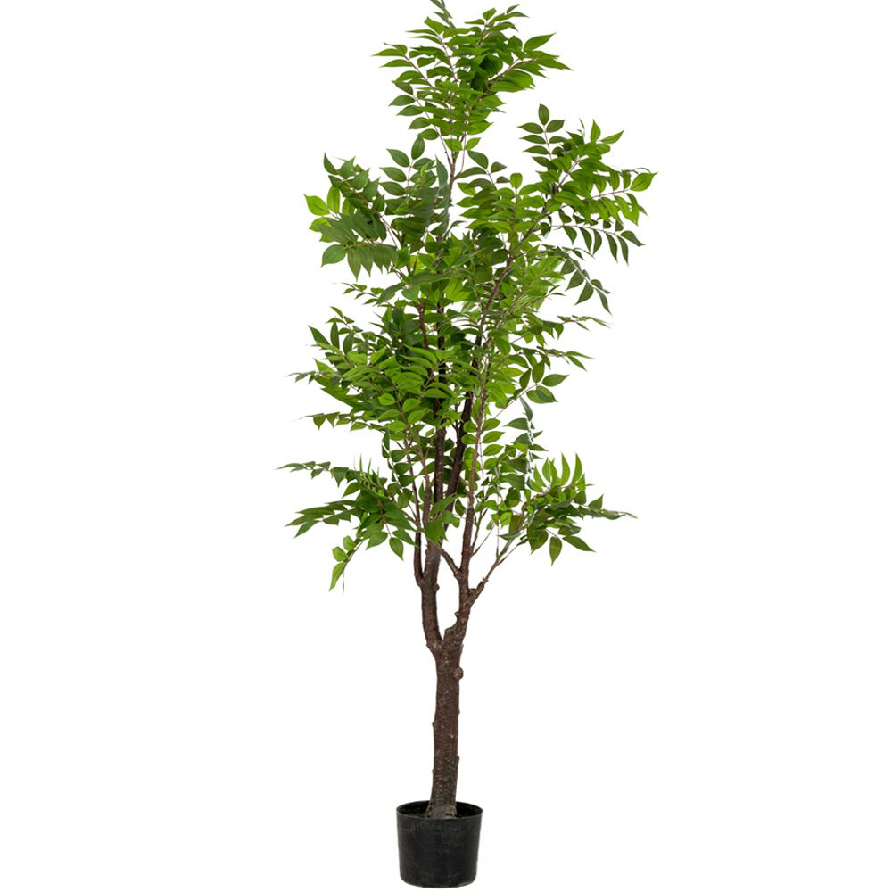 Planta decorativa artificiala Acacia in ghiveci de plastic, 185 cm