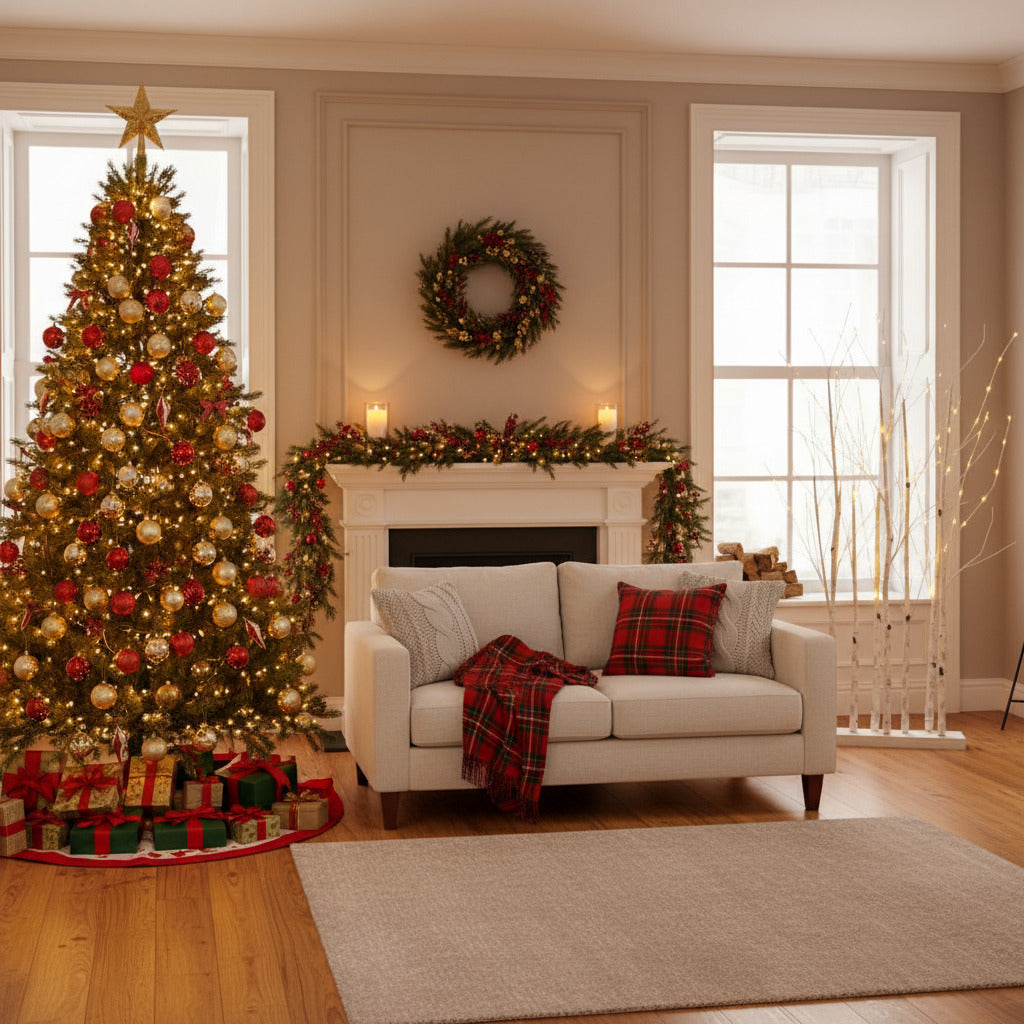 Decoratiune luminoasa cu crengute cu leduri, 120 cm