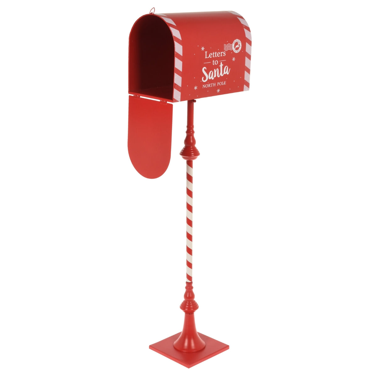 Decoratiune cutie postala Mos Craciun 103 cm