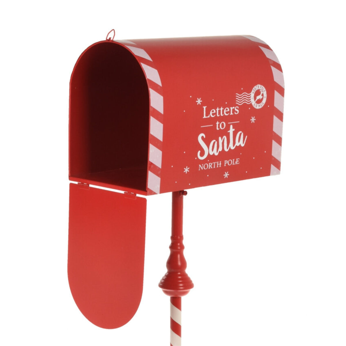 Decoratiune cutie postala Mos Craciun 103 cm