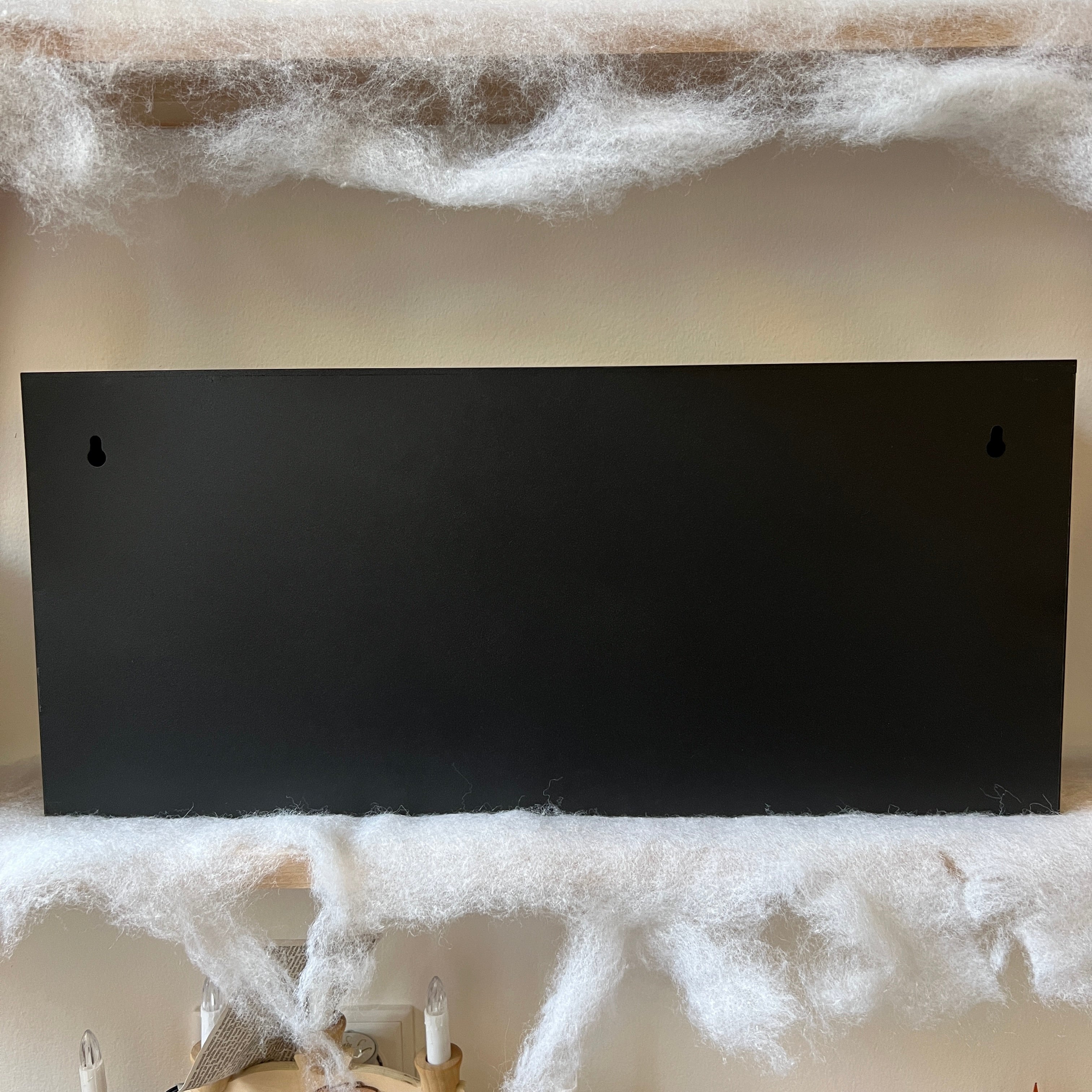 Semineu metalic cu LED, 57 cm