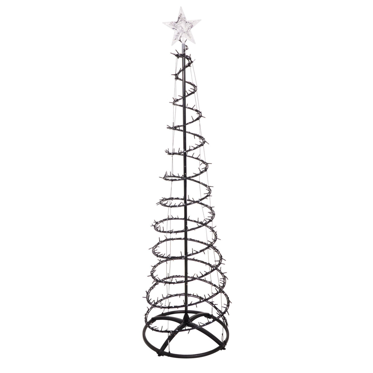 Decoratiune luminoasa brad cu efect de cascada 210 cm