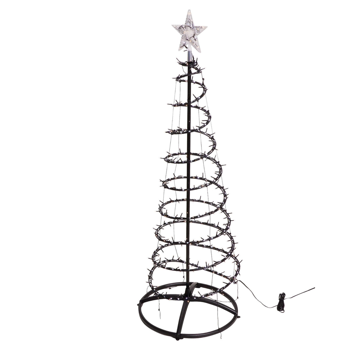Decoratiune luminoasa brad cu efect de cascada 150 cm