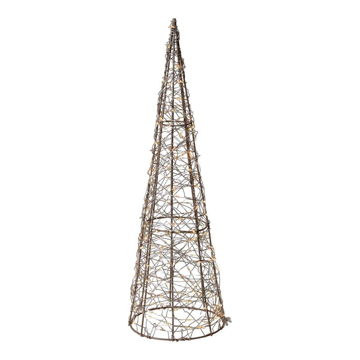 Decoratiune luminoasa con cu 200 leduri 40 cm, taupe