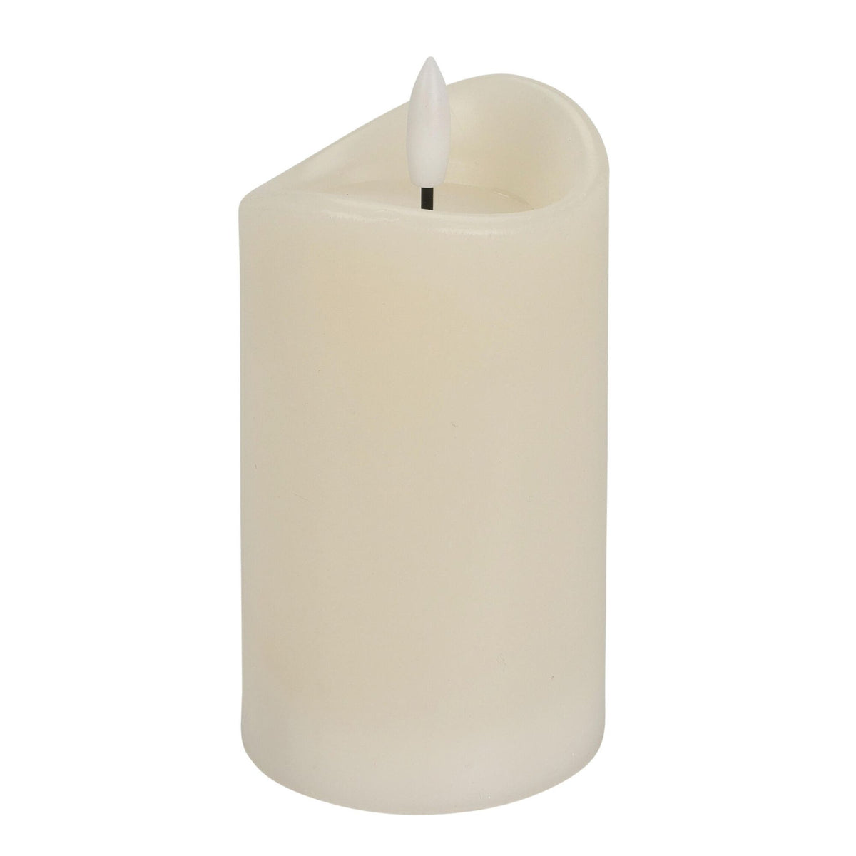 Candela cu led alba, 70x125 mm