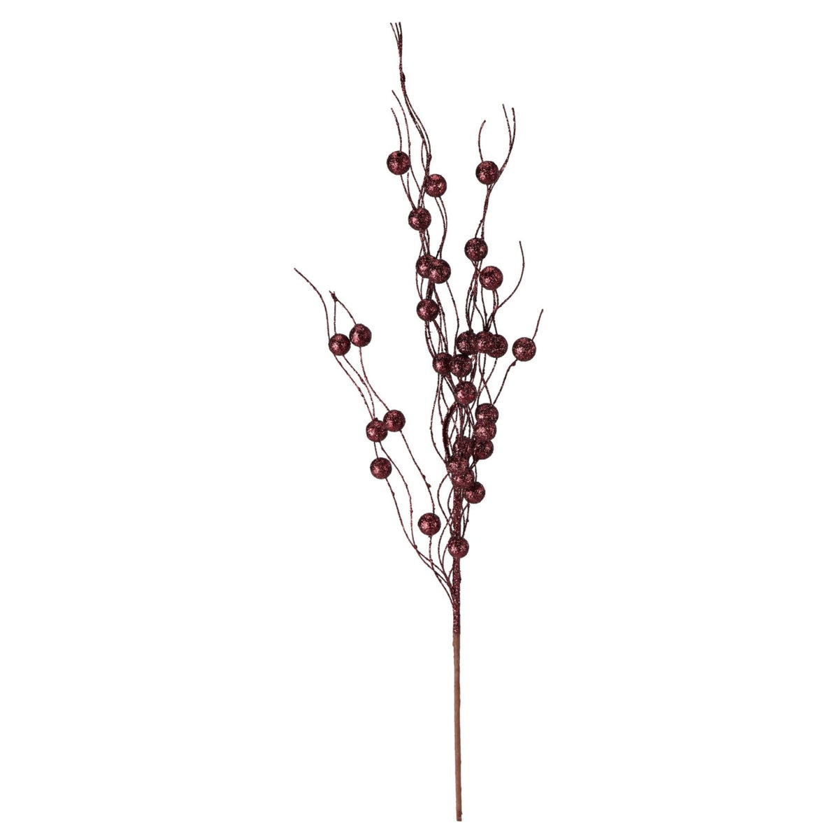 Crenguta decorativa de Craciun 58 cm, burgundy