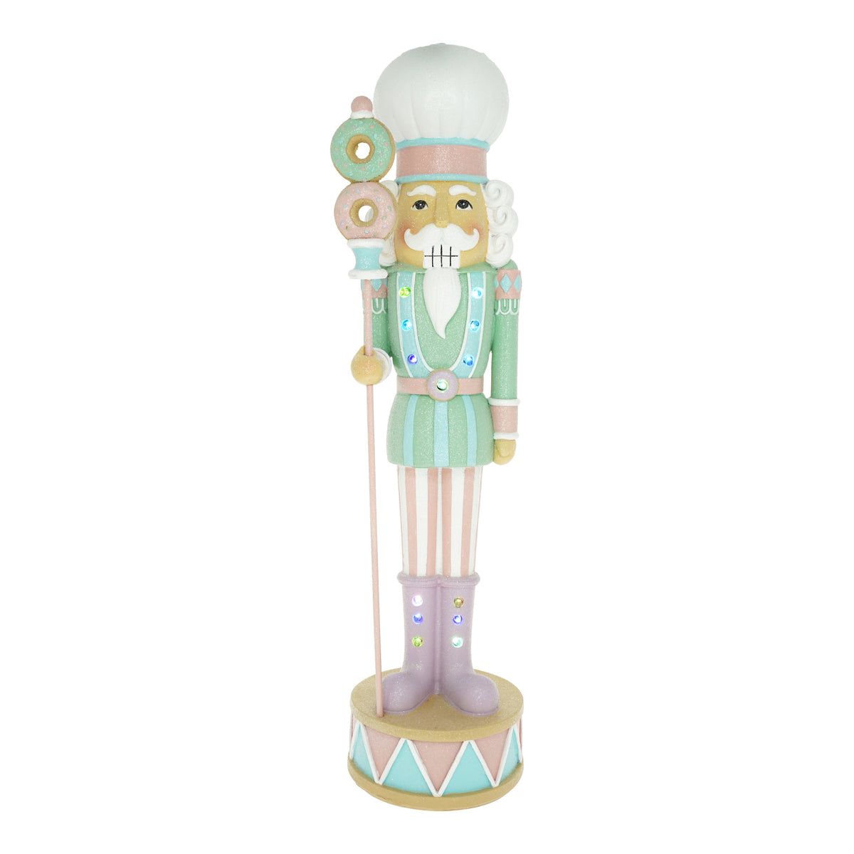 figurina spargator de nuci rege cu led inaltime 51 cm decoratiune craciun