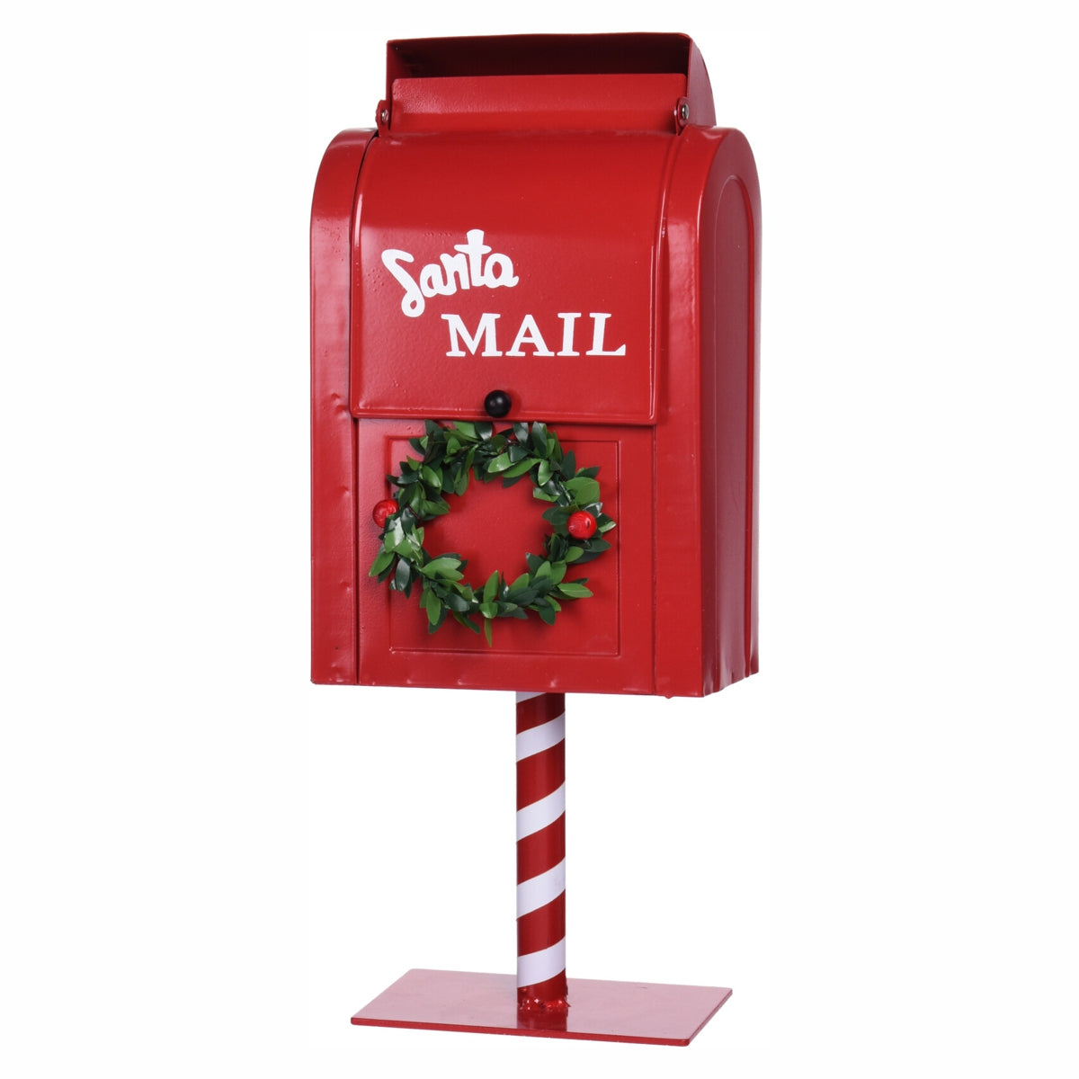 Decoratiune cutie postala, rosie, 37 cm