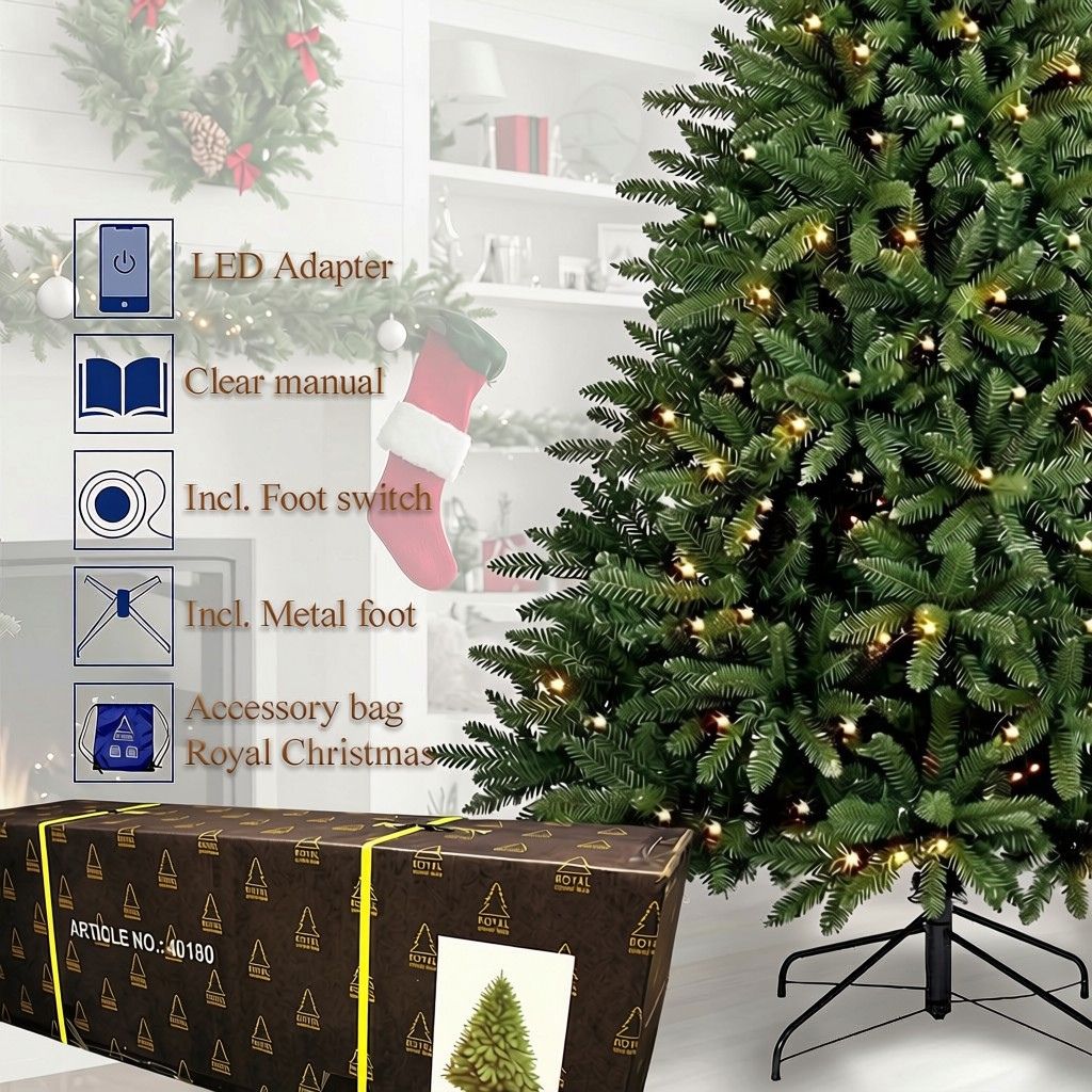 Brad artificial Washington Standard LED 240 cm