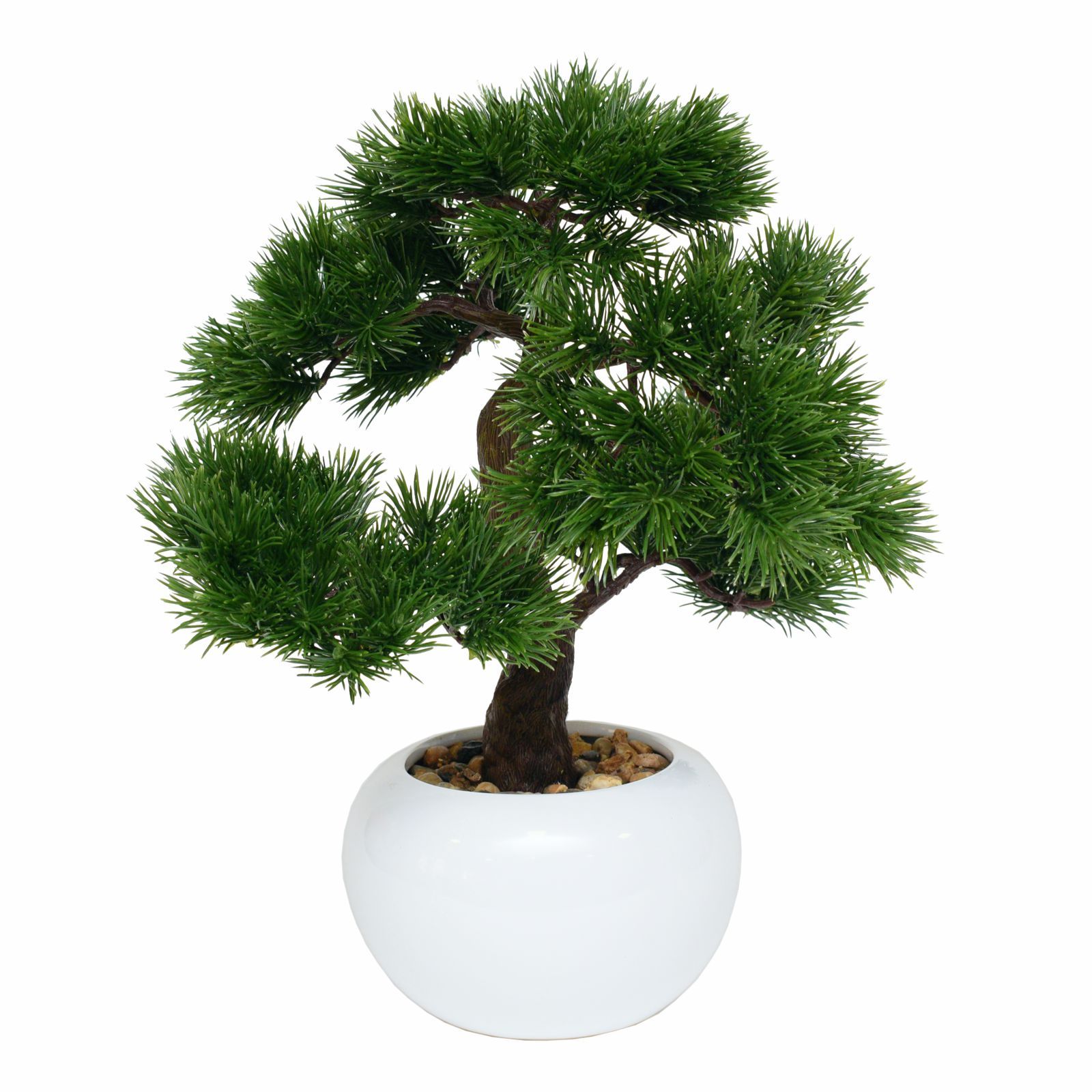 Bonsai artificial pin in vas ceramic 38 cm, aspect foarte real