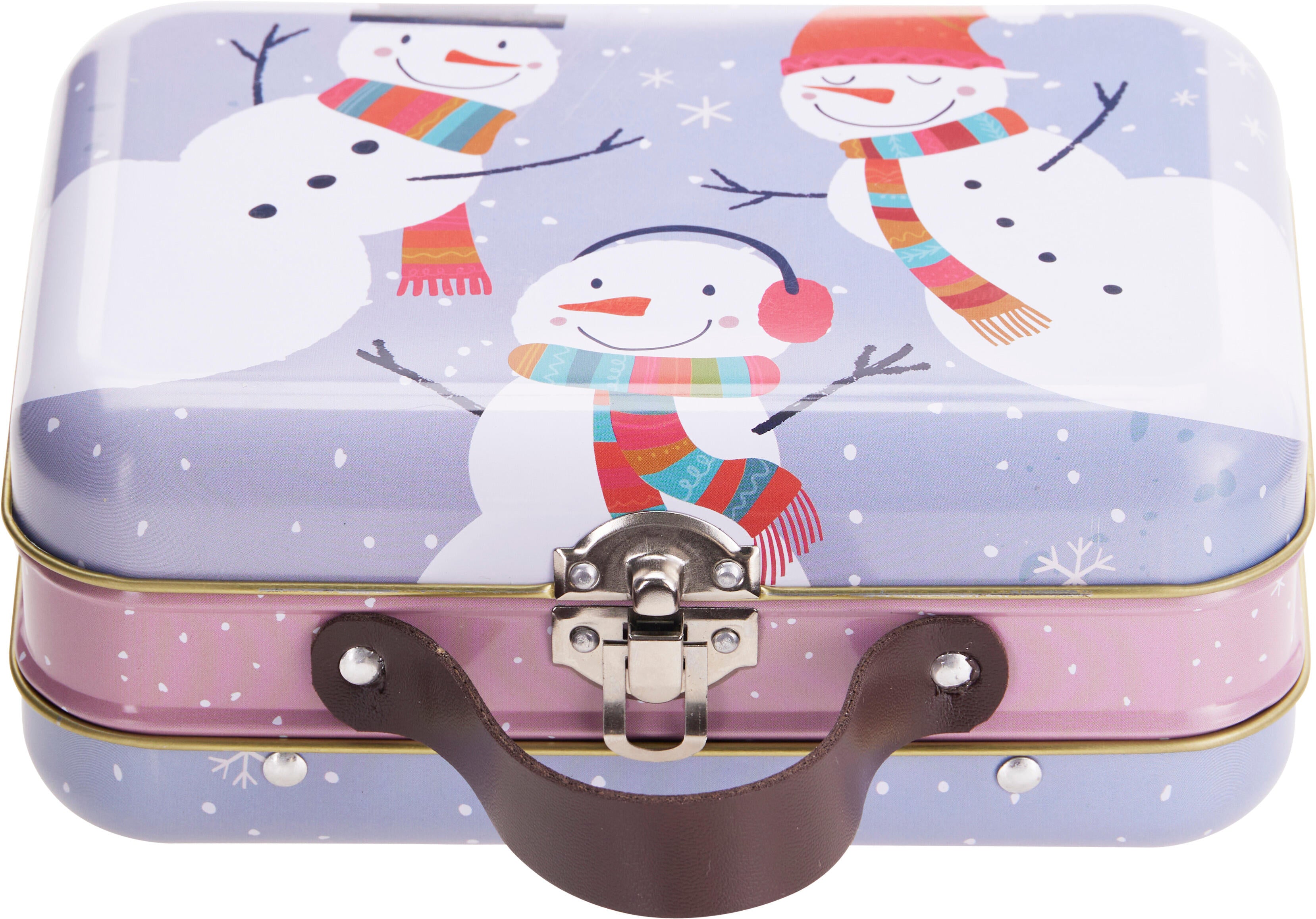 Decoratiune Craciun set 4 valize 17x12x7 cm