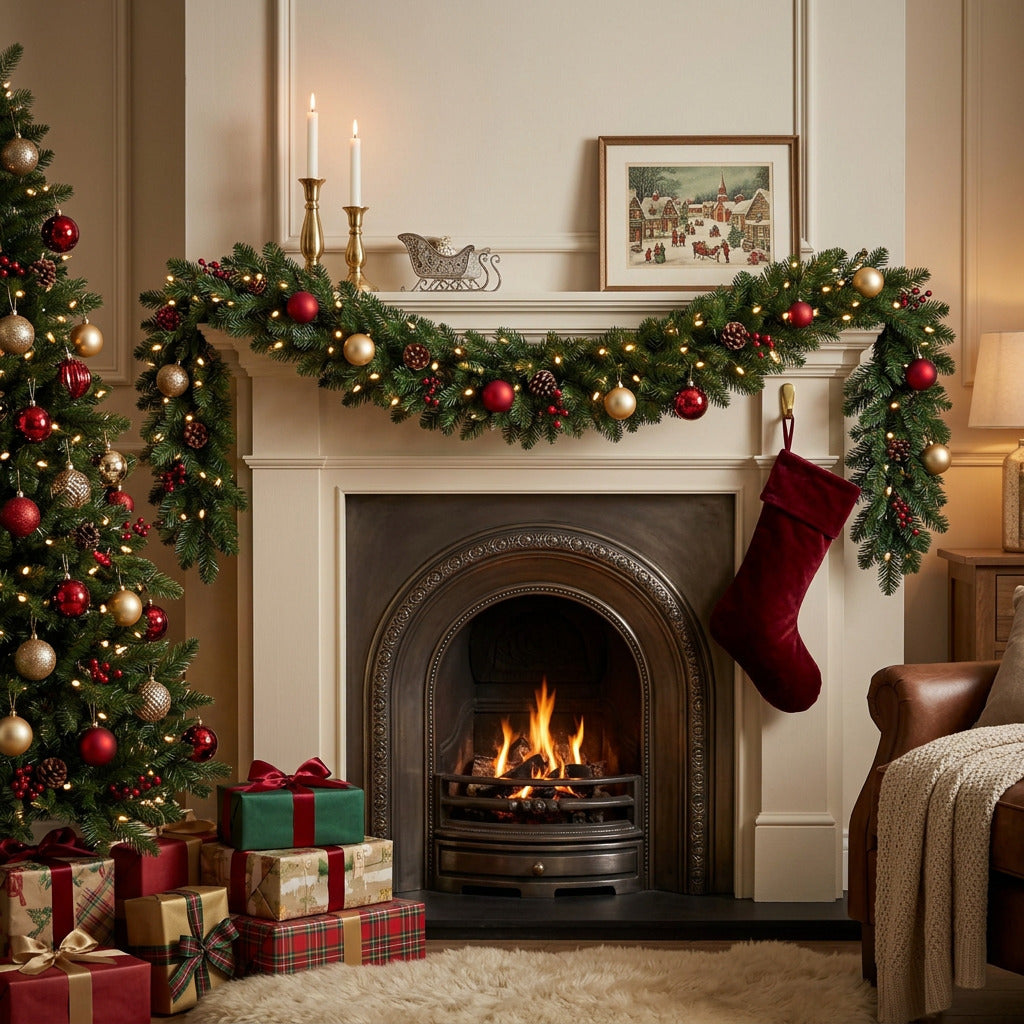 Ghirlanda artificiala Royal Greenwich PVC, 250 cm / 40 cm