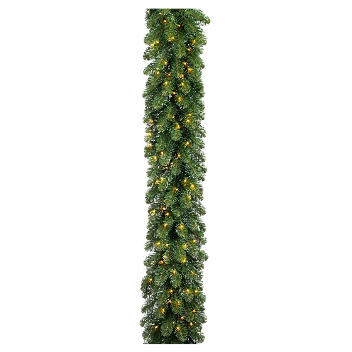 Ghirlanda artificiala verde cu luminite LED pentru decor de Craciun