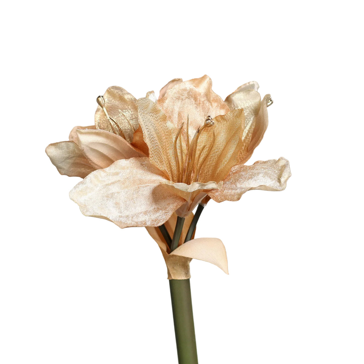 fir decorativ amaryllis auriu de 58 cm pentru aranjamente florale
