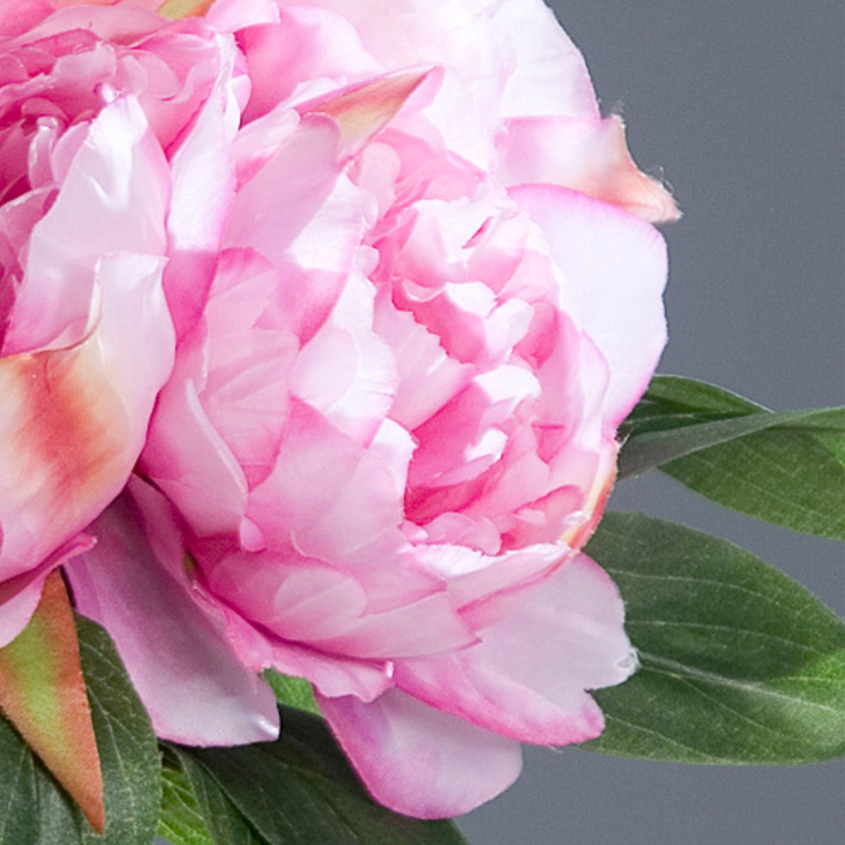 Buchet artificial bujori roz, 30 cm