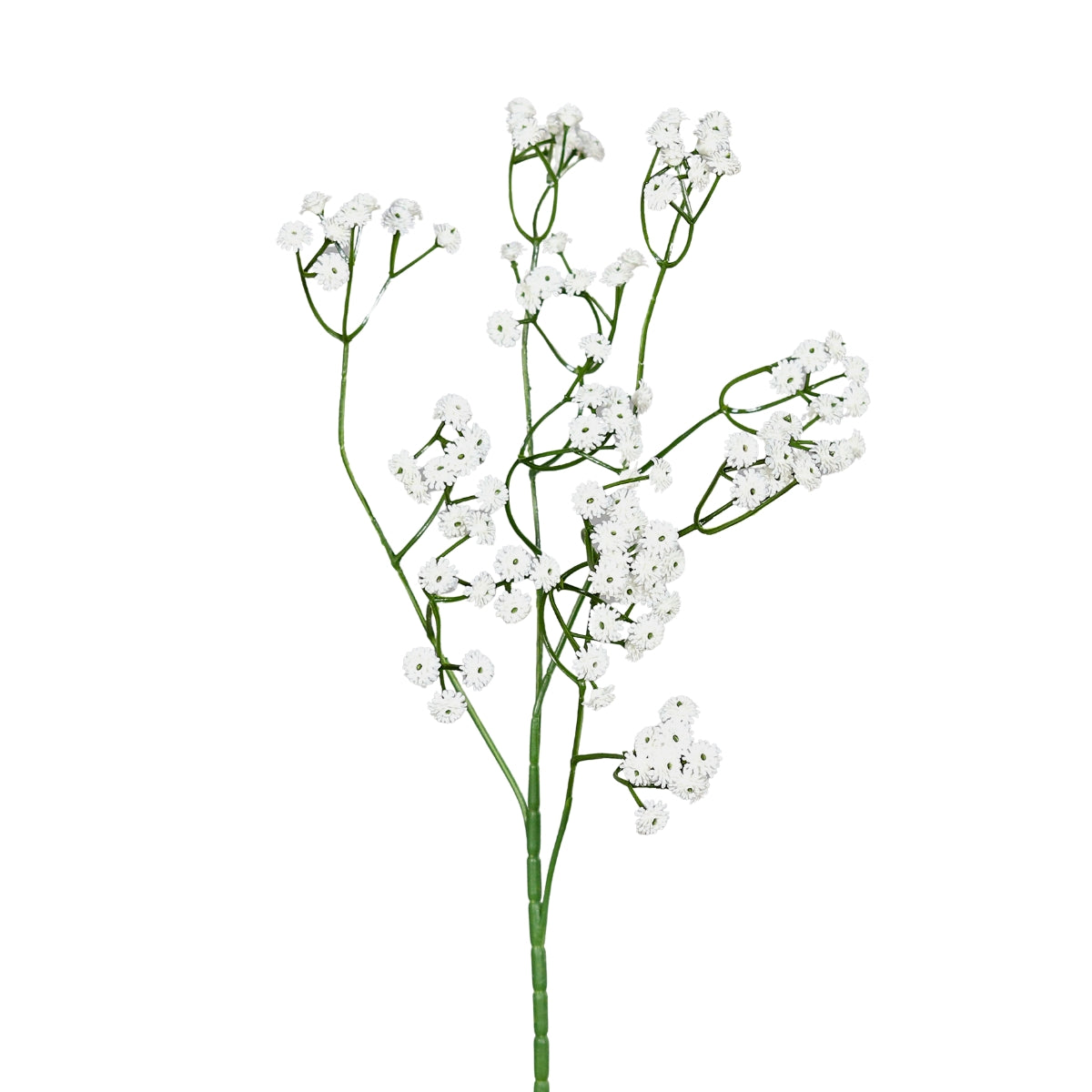 Crenguta de Gypsophila artificiala de culoare alba pentru decoratiuni interioare si aranjamente florale