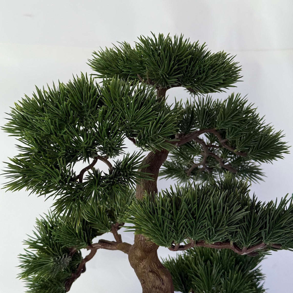 Bonsai artificial in vas ceramic gri, 48 cm