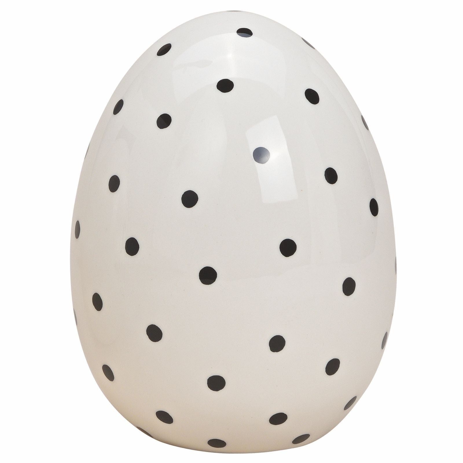 Ou de Pasti din ceramica cu model cu buline inaltime saisprezece centimetri decoratiune de primavara