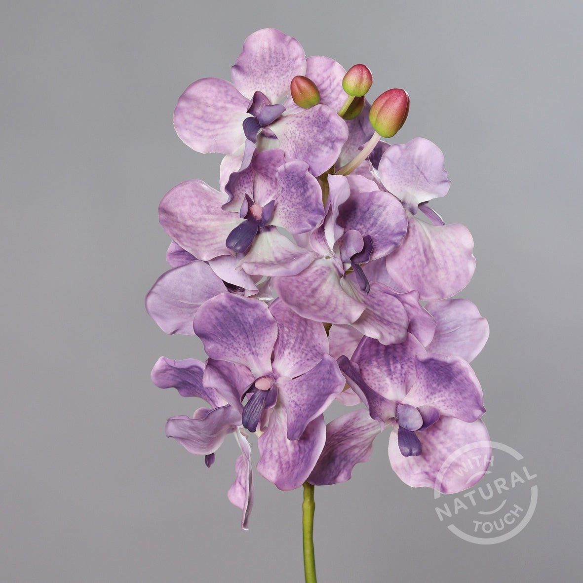 Orhidee artificiala la fir, culoare mov, 74 cm