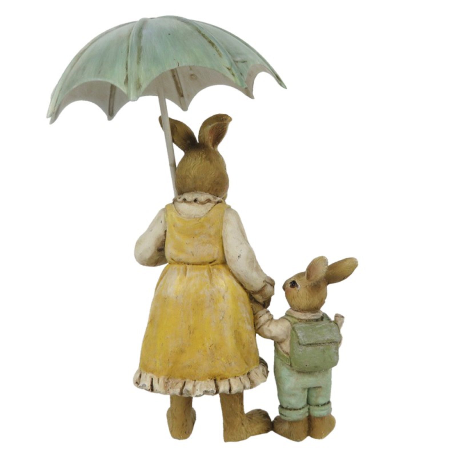 Figurina Iepuras Paste mama cu puiutul 9x4x13 cm