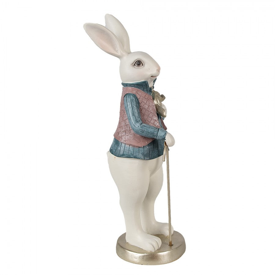 Decoratiune Pasti iepuras cu baston 32 cm