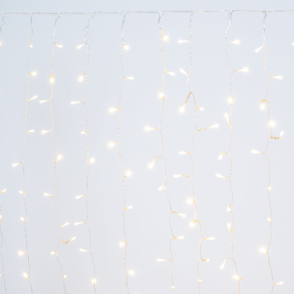 Instalatie luminoasa tip perdea cu 900 leduri, outdoor, 3 x 3 m