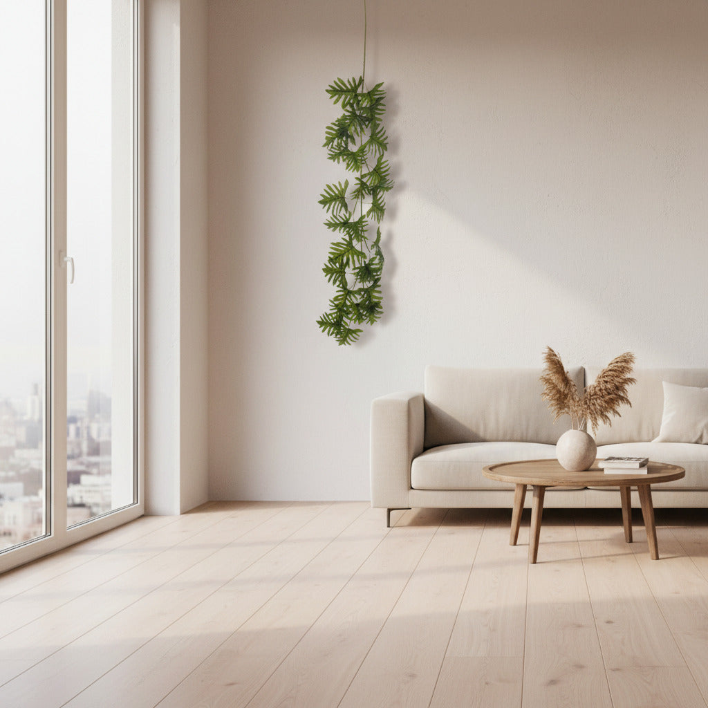 Planta artificiala curgatoare de agatat filodendron cu frunze mari ,190cm
