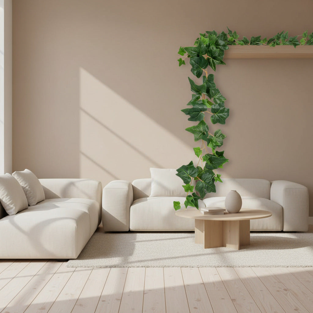 Planta artificiala curgatoare iedera verde 200 cm