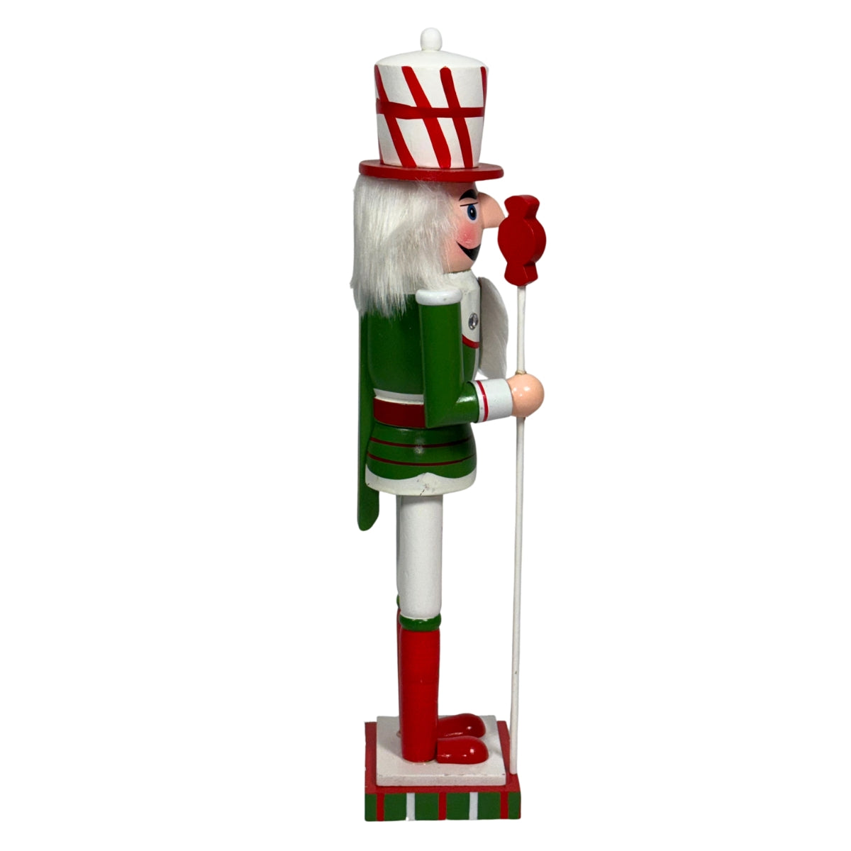 Spargator de nuci soldat cu acadea, din lemn, multicolor, 38 cm