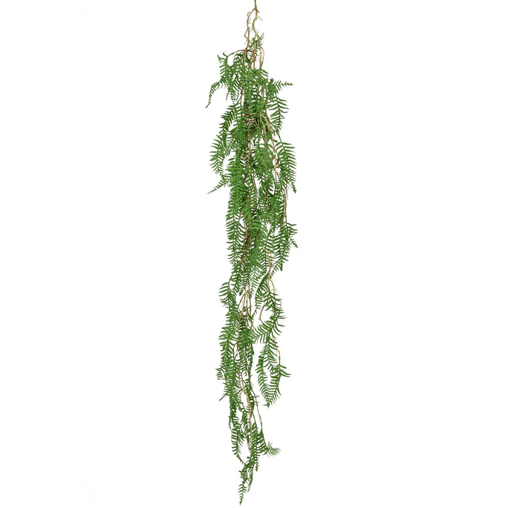 planta artificiala curgatoare tip feriga cu lungimea de 190 cm pentru decor interior