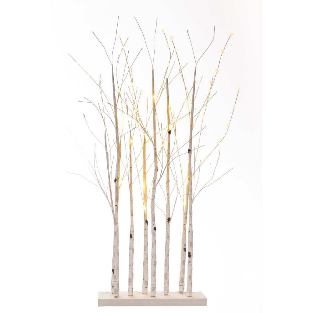 decoratiune luminoasa cu crengute si leduri inalta de 120 cm