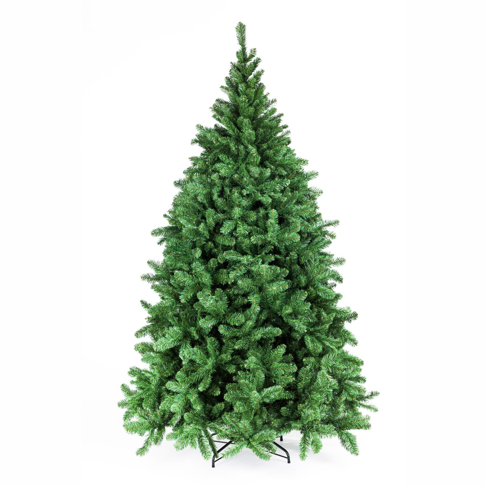Brad artificial verde de mari dimensiuni cu inaltimea de 270 cm pentru decorul festiv de Craciun