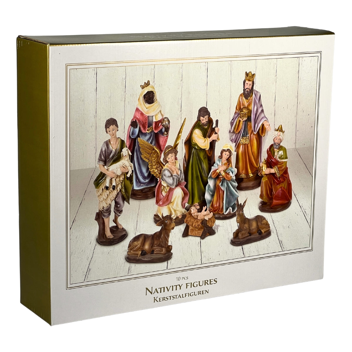 Set 10 figurine scena Nasterii Domnului, 18 cm inaltime