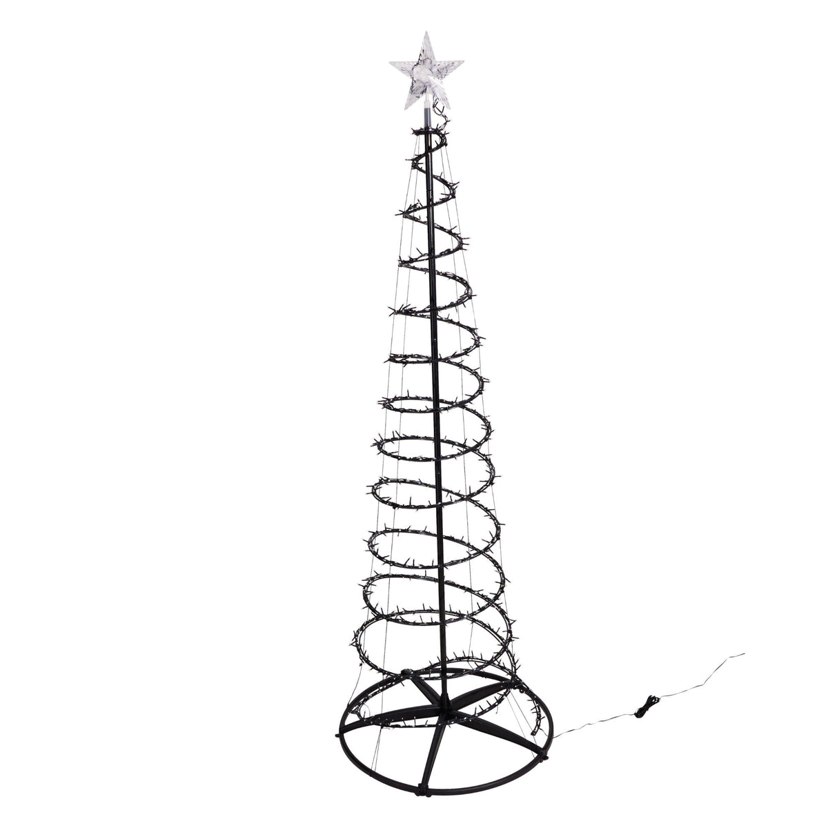 Decoratiune luminoasa brad cu efect de cascada 180 cm